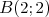B (2;2)  