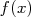 f(x)  