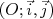   ⃗⃗
(O;i,j)  