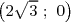 (√ -   )
2  3 ; 0 