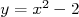     2
y = x - 2  