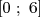 [0 ; 6]  